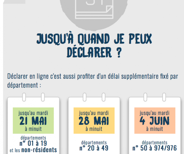 Le service de déclaration de revenus est ouvert